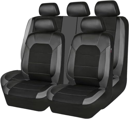 THERES Sitzbezügesets Autositzbezüge Set für Proton Suprima S (2014-2020) Sitzbezüge Auto Set für die Vordersitze Rückbank Kissen Schutz,D-Grey