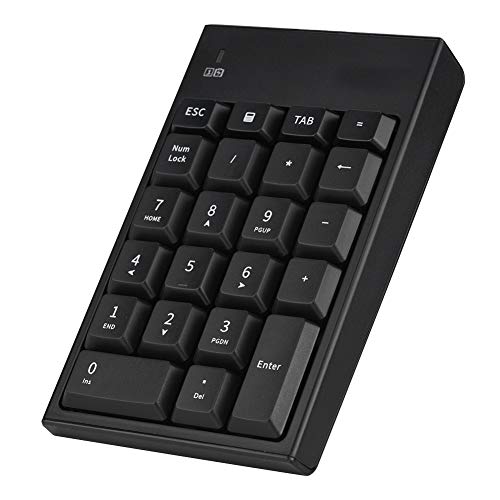 Goshyda 2,4 GHz Mini Numeric Wireless Keyboard Mausset, 1200DPI Optische Maus Leichte tragbare 22-Tasten-Tastatur