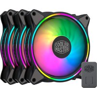 Cooler Master MasterFan MF120 HALO 3in1 - Gehäuselüfter - schwarz/transparent - 3er Pack - inkl. RGB-Controller (MFL-B2DN-183PA-R1)