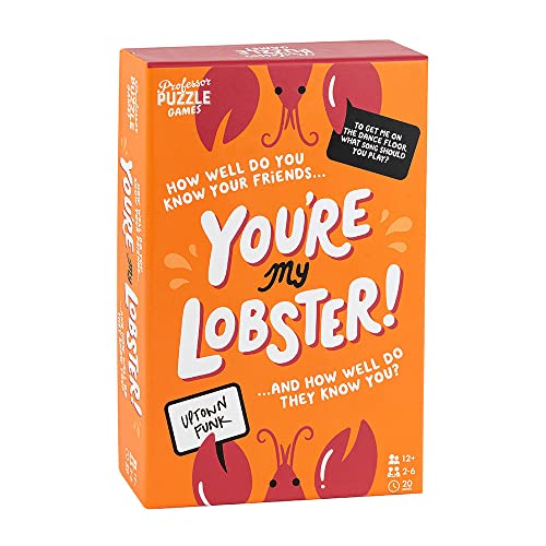 Professor PUZZLE You're My Lobster PROPPG7904 Brettspiel, ab 12 Jahren, 2-6 Spieler, 20 Minuten Spielzeit, Orange