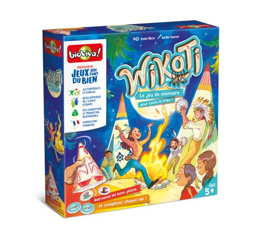 Bioviva 400176 Wikoti-Die Tanz des Tribu-Kooperatives Gesellschaftsspiel für Kinder ab 5 Jahren-2 bis 5 Spieler-400176, Mehrfarbig