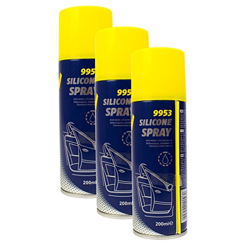 3X MANNOL 9953 Silicone Spray Silikonspray Kunststoffpflege 200ml