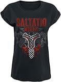 Saltatio Mortis Viking Logo Frauen T-Shirt schwarz S 100% Baumwolle Band-Merch, Bands