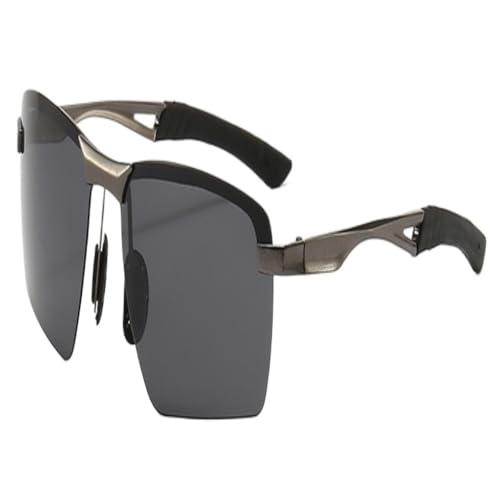 hytway Sonnenbrille Polarisierte Sonnenbrille For Herren, Modisch, Farbwechsel, Radfahren, Nachtsicht, Outdoor-Sonnenbrille, Sport-Sonnenbrille Sonnenbrillen (Color : Black, Size : B)