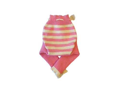 100% Merinowolle Baby Wollwindelhose Überhosen Hose gestrickt gestreift Schafswolle Pink+White S