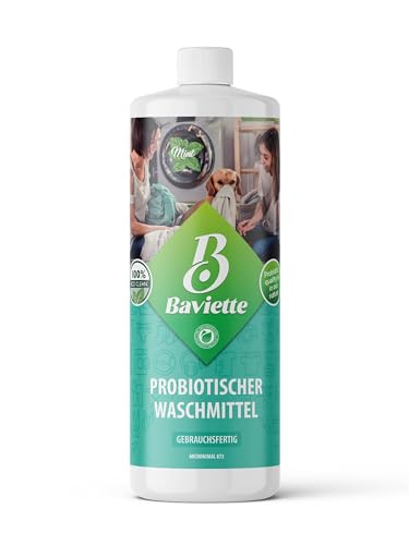 Baviette BioBaby Pure: Probiotisch & Hypoallergenes Flüssigwaschmittel - Sanfter Geruchsentferner für Babykleidung, Biologisch (1000 ml)