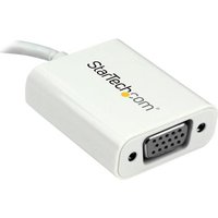 StarTech.com USB-C to VGA Adapter - Externer Videoadapter - USB Type-C - D-Sub - weiß - für Apple MacBook (CDP2VGAW)