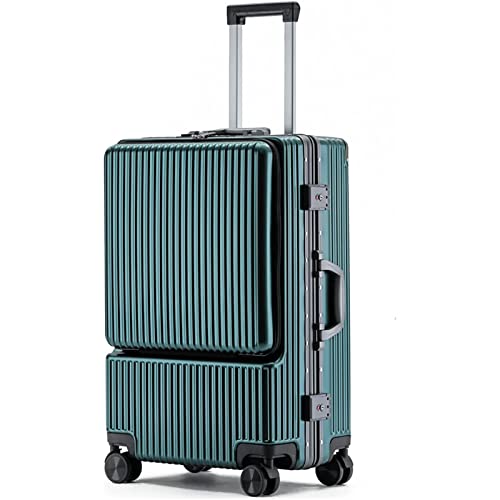 OLOTU Hardside Gepäck Frontöffnung Aluminium Kabinengepäck Universal Radschloss Box Business Reise Boarding Koffer