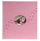 Exacompta 12202E Premium Fotoalbum Piloo mit 60 Seiten, perfekt für Ihre Baby- und Kinderfotos zum selbstgestalten Fotobuch rosa