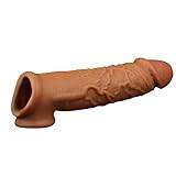 Multifunktionales Silikon-Doppelport-Kondom für Männer Realistisches Sexspielzeug für Penis-Verhütungsmittel zur Verlängerung der Muskellinie Sexspielzeug mit verzögerter Ejakulation 3 Stile (A)