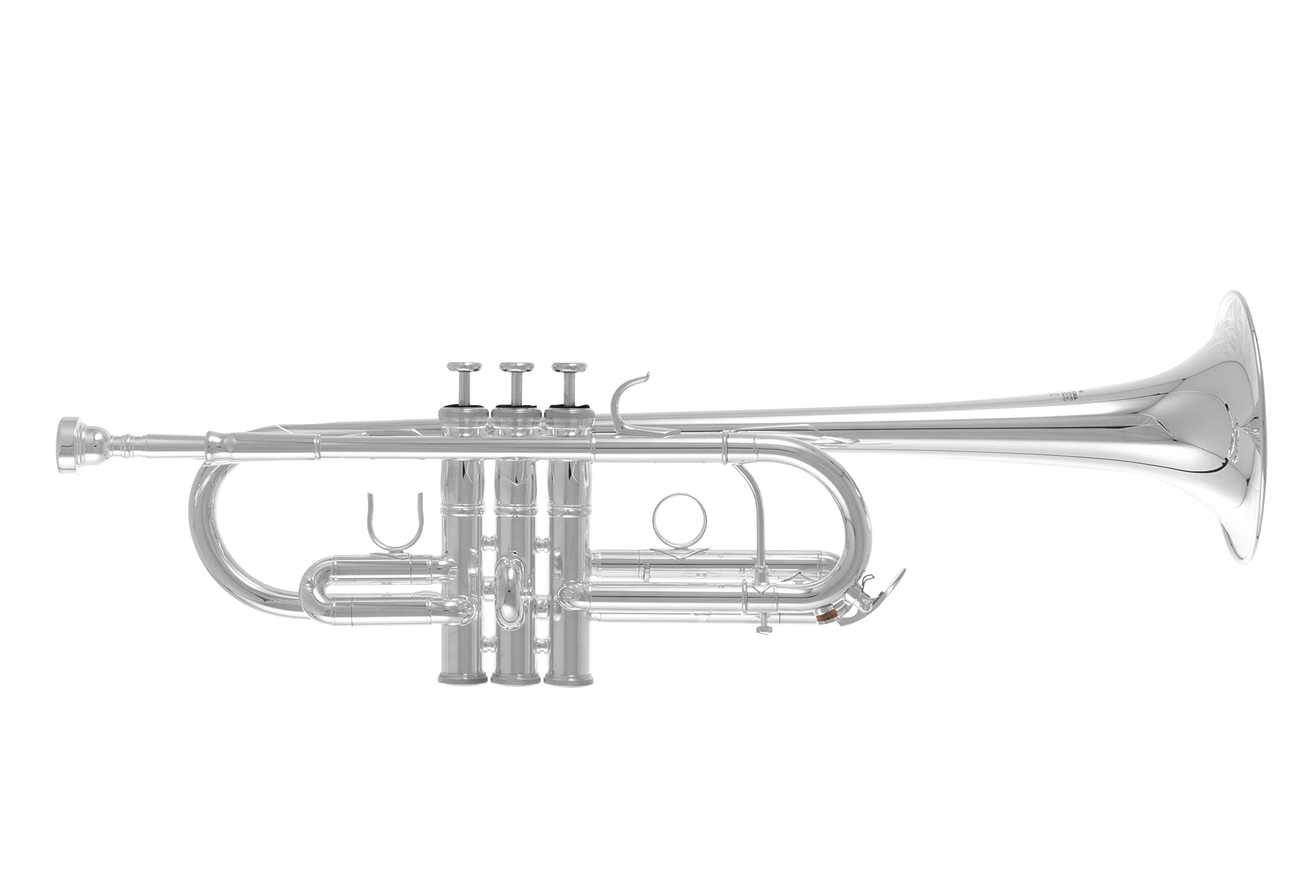 Roy Benson C-Trompete TR-402CS (vielseitige Trompete, mit umschaltbarer Stimmung von C auf Bb, inklusive praktischem Rucksack-Rechtecketui), versilbert