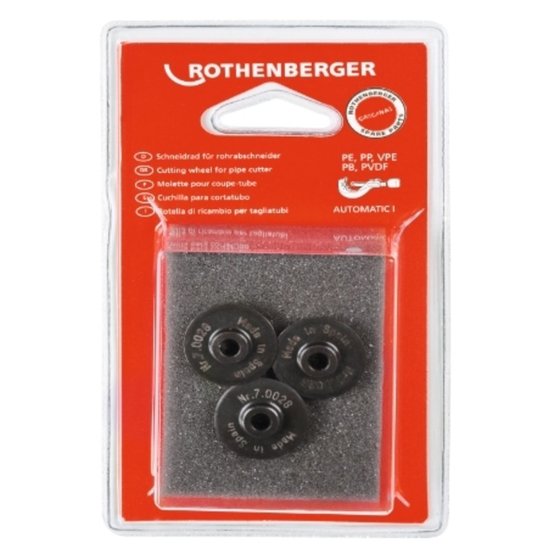 Rothenberger 070028D Schneidrad für Kunststoff 2.5/8" - 3 Stück