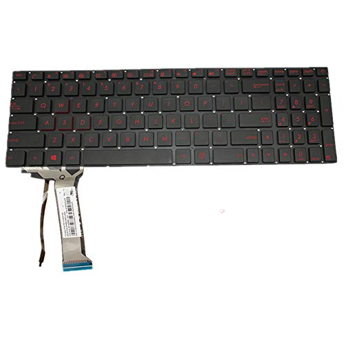 FQ Laptop Tastatur für ASUS N751 N751J N751JK N751JX Schwarz Amerikanische Version