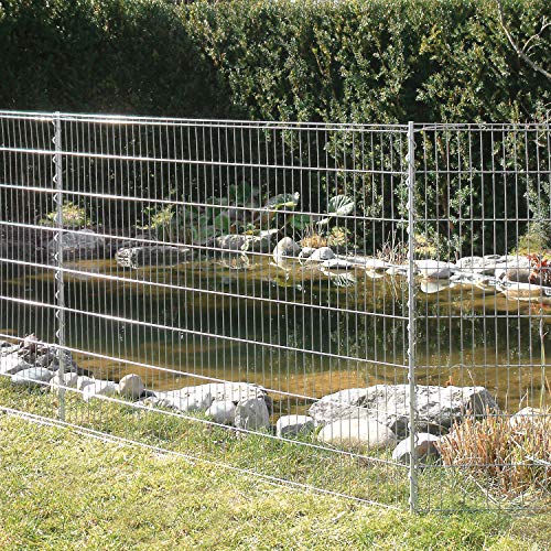 bellissa Teichschutz-Zaun Set - 92883 - Funktionaler Zaun für Abgrenzungen im Garten oder als Kleintiergehege - Schutzzaun für Teiche und Tiere - 710 x 80 cm