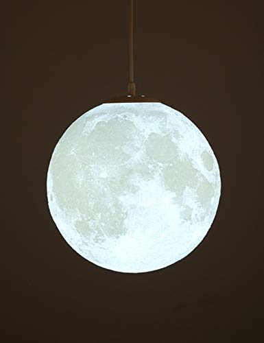 3D-Druck Led Mondlampe Hängen Deckenleuchte Mondlicht Nachtlicht für  Kinderzimmer Restaurant Schlafzimmer Wohnzimmer 20CM