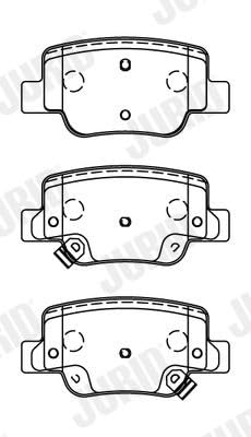Jurid 572623J Bremsbelagsatz, Scheibenbremse