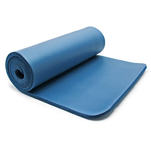 LUXTRI Yogamatte blau 180x60x1,5cm Turnmatte Gymnastikmatte Bodenmatte rutschfest extradick Sport