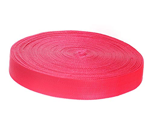 50 Meter x 50mm PP Gurtband - 1,4mm Stark - Gurtband aus Polypropylen - 50 Meter Länge und 50 mm Breite, Rot, TKB5072-red