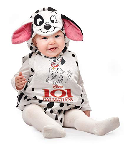 Ciao Baby Dalmata Kostüm Disney, 6-12 Monate, Weiß, Schwarz, 11256.6-12