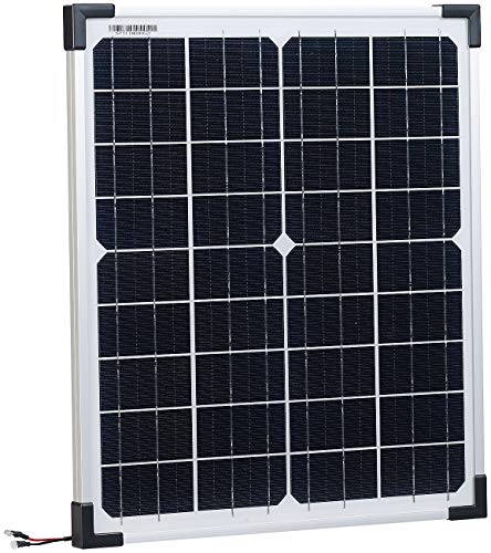 revolt Mobiles Solarmodul: Mobiles Solarpanel mit monokristallinen Solarzellen, 20 Watt (Solarpanel für Gartenbeleuchtung)