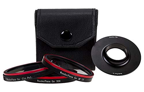 Fotodiox Pro WonderPana Go H3 Naked Standard Kit, GoTough Filter Adapter for GoPro HERO3 Naked Camera with UV, CPL, ND8