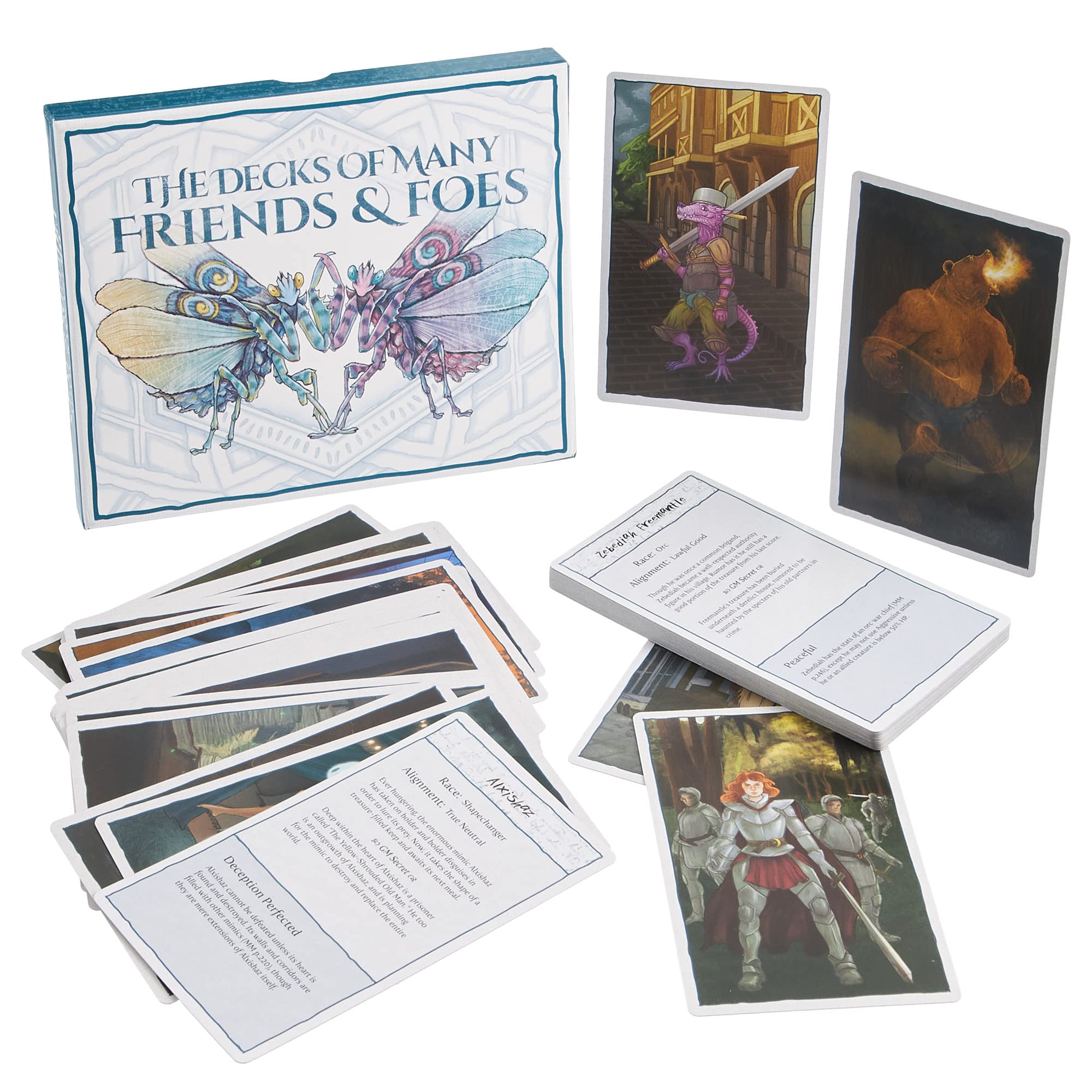Stratagem 49 handillustriertes buntes Fantasy-Tisch-Rollenspiel | DND 5e | Das Deck vieler Freunde & das Deck vieler Feinde