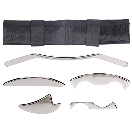 Edelstahl Pratical Hochwertige Kratzmassagewerkzeuge, Gua Sha Kratzwerkzeuge, verschiedene Formen für Hände Hals