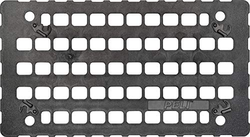 PELI EZ-Click Molle-Panel-Zubehör für 1535 Peli Air Koffer, Abnehmbarer Mehrzweck-Deckel-Organizer für Taschen und Riemen im Molle-Stil, Farbe: Schwarz