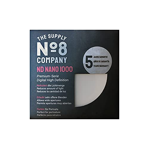 No8 ND1000 Nano Grau Filter HD, Wasserfest, Kratzfest, 18x Nano Vergütung 43mm