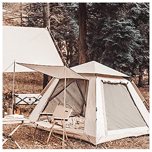 Günstiges Zelt, 4-Mann-Sonnenschutz, Campingzelt, stabil, robust, schnell aufzubauendes Zelt für Camping, Wandern, Picknick, Garten, hoffnungsvoll