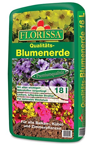 Blumenerde 18 Liter Garten Florissa Qualitätsprodukt