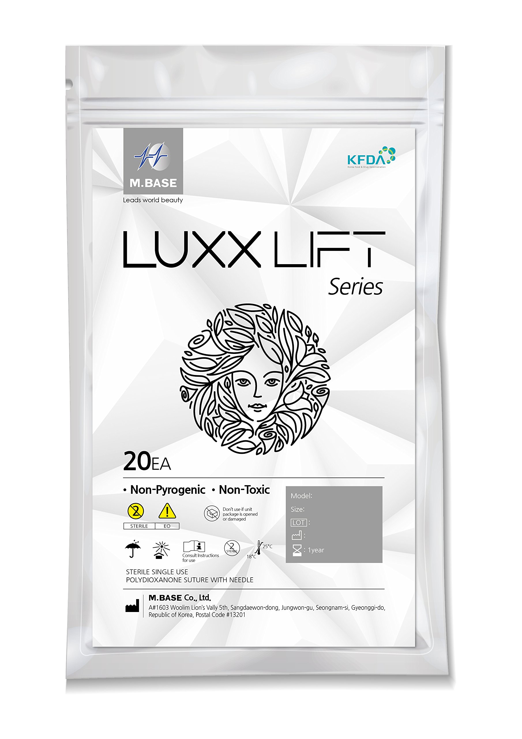 Luxx PCL Thread Lifting/Mono Type/Face V-Line Lift/Whole Body/20Pcs/Korea Made (26G90mm)