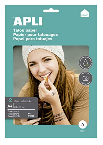 APLI Inkjet Tattoo Druckpapier A4 2 Blatt