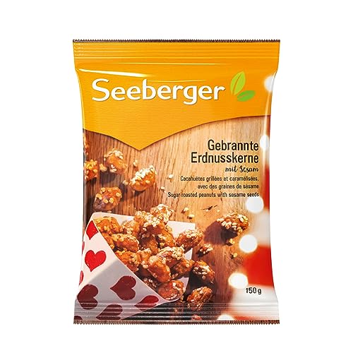 Seeberger Gebrannte Erdnusskerne mit Sesam, 12er Pack (12 x 150 g)