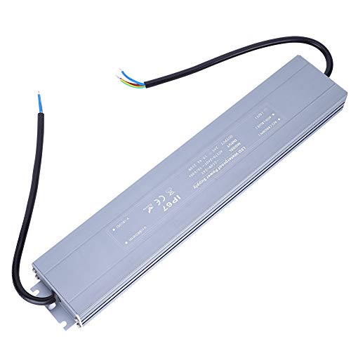 Ultradünnes wasserdichtes Schaltnetzteil HRUW-250W-24V IP67 LED-Treiber 170-240VAC (50/60HZ) 10,4A Konstantspannungsnetzteil für LED-Leuchtstreifen im Außenbereich