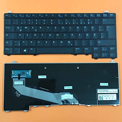 DE - Tastatur ohne Beleuchtung, ohne Mausstick komp. für Dell P/N: 0DY4T0, DY4T0
