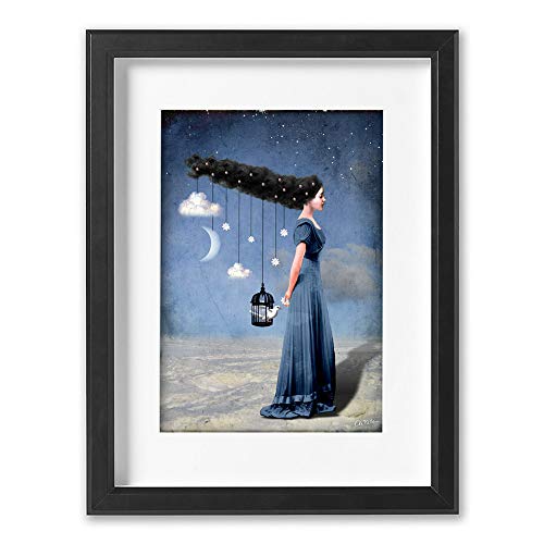 Cathrin Welz-Stein Hochwertiger Kunstdruck Poster Print – Liberty – Künstler A2 - 420mm x 594mm Badezimmer Deko Bilder Wohnzimmer Poster & Kunstdrucke | Lieferung ohne Rahmen