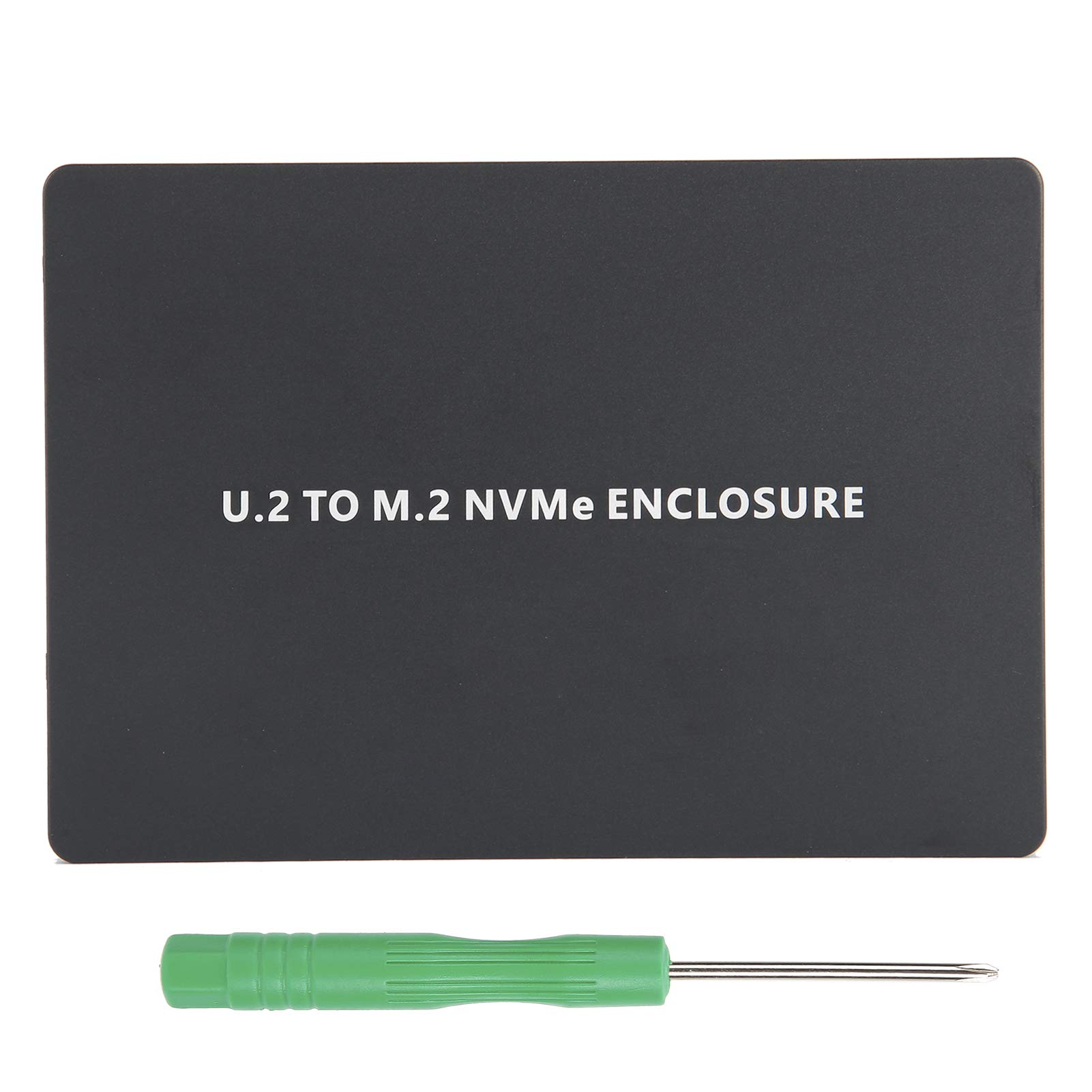 Festplattenbox, PCIE3.0 NVME zu U.2 Adapterkarte SFF8639 Aluminium U2 SSD Gehäuse, Unterstützung für den Anschluss von M.2 NVMe 2280 SSD(schwarz)