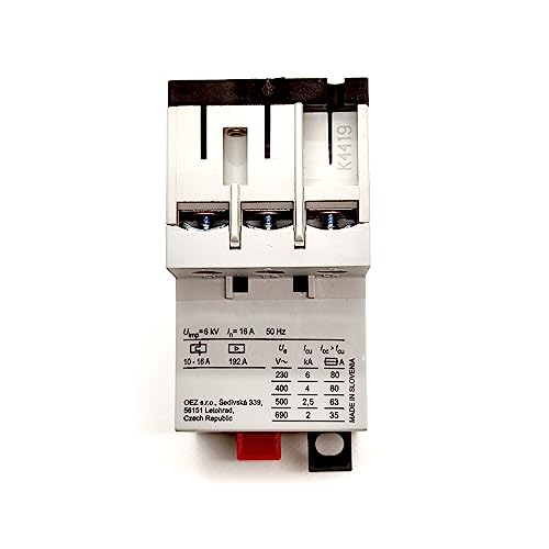 Motor-Schutzschalter bis 400V AC 3-phasig Einstellbereich von 10A-16A max. 7,5kW Motor-Starter Drehstrom