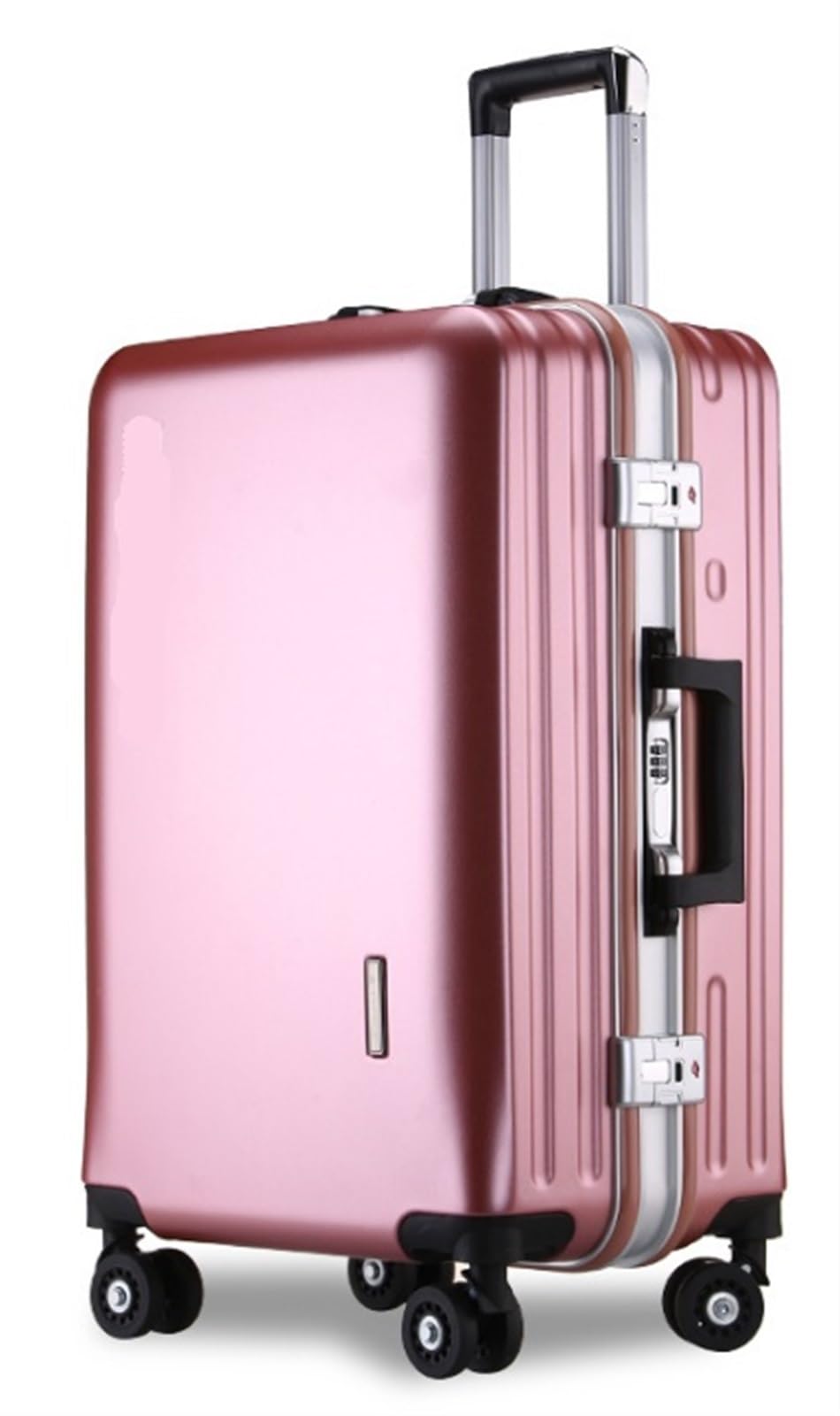 LJKSHNCX Handgepäck-Koffer, Koffer, Aluminiumrahmen, wiederaufladbares Gepäck, Hartschalen-Koffer mit Rollen, Handgepäck-Koffer, Handgepäck