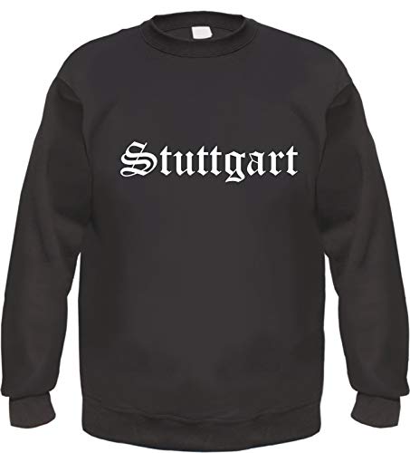 Stuttgart Sweatshirt - Altdeutsch - Bedruckt - Pullover S Schwarz