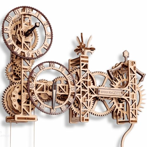 WOODEN.CITY: Steampunk Wall Clock
