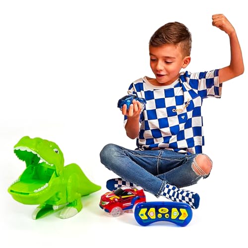 Avilia Dinosaurier Tracks Interaktive 141 Teile - Dinosaurier mit Fernbedienung und Sound - Dinosaurier für Kinder - Realistisches Spiel für Kinder