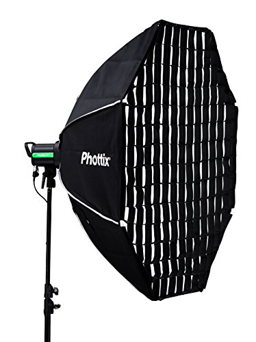 Phottix Solas Octagon 121,9 cm/122 cm Kamera Beleuchtung Solas Octagon Softbox mit Gitter 121,9 cm/122 cm, schwarz (ph82616)