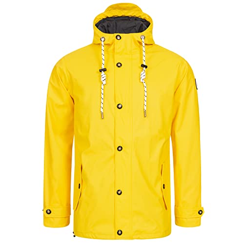 Deproc Active Herren Ankerglut Rain Jacket #Ankerglutreise Regenjacke, Gelb, XXL EU