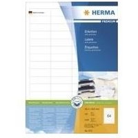 HERMA SuperPrint - Etiketten - weiß - 16,9 x 48,3 mm - 6400 Stck. (100 Bogen x 64) (4271)