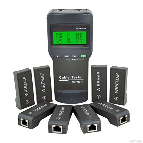 Nf-8108-m Multifunction Network LAN Phone Cable Tester Meter Cat5 Rj45 Mapper 8 Pc Far End Test by Cruiser
