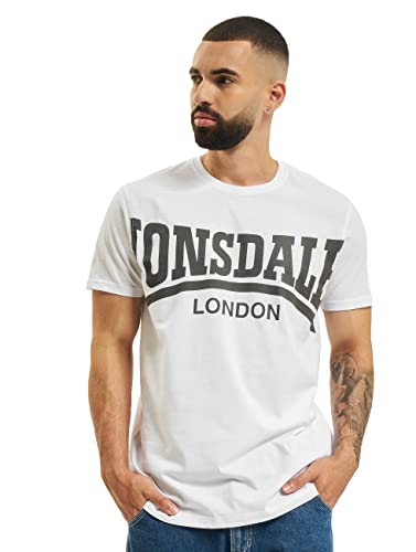 Lonsdale Herren Langarmshirt T-Shirt York weiß (weiß) Medium