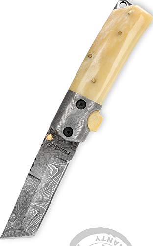 Perkin Knives Taschenmesser / Klappmesser, Damaszener-Stahl