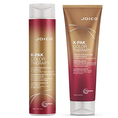 Joico K-Pak Color Therapy Set - K-Pak Color Therapy Color-Protecting Shampoo 300ml + K-Pak Color Therapy Color-Protecting Conditioner 250ml